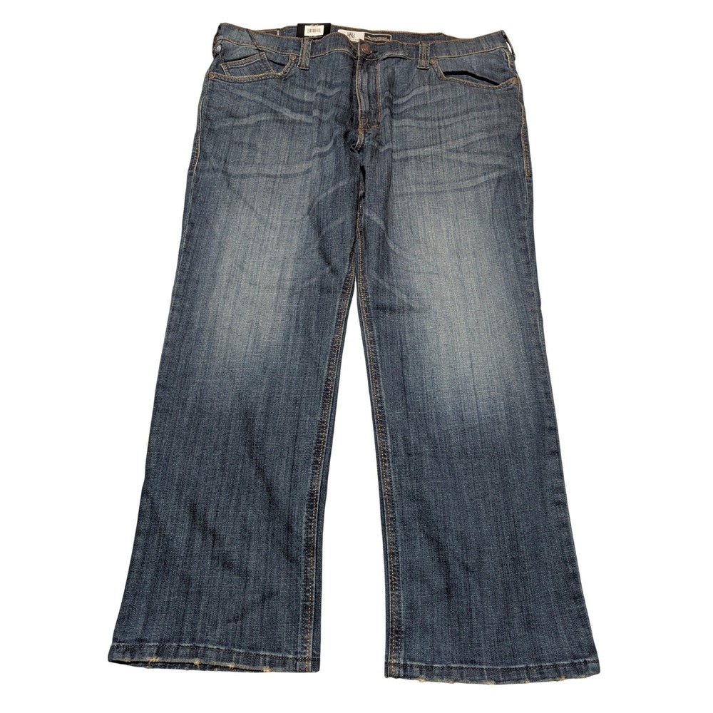 Rock‎ & Republic Jeans Mens 42x30 Blue Relaxed Straight Fade Out Denim Pants NWT